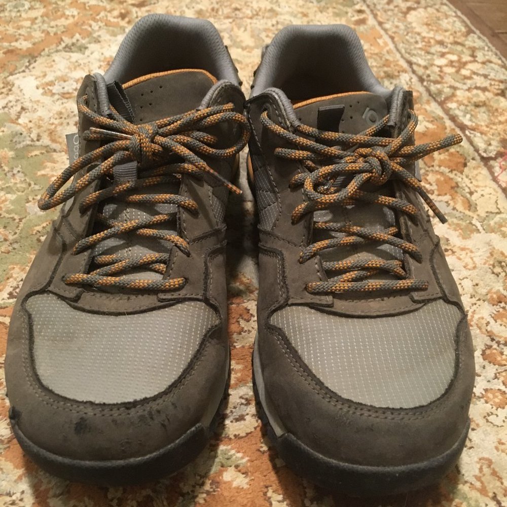 Oboz Bozeman Low Hiking Shoe Charcoal Men US Size 8 Okay/Good Condition